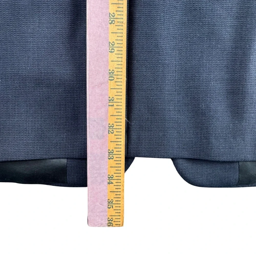 John Norman Roanoke Valley Navy Blue Worsted Wool Blazer Sport Coat 50 Long